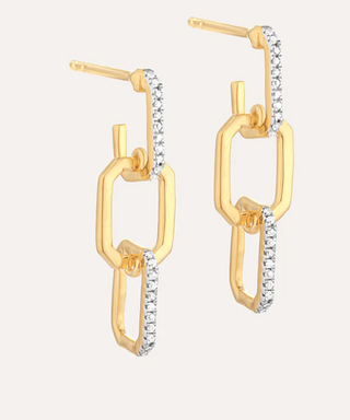 Trio Link Drop Earrings